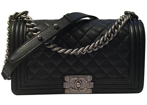 small black caviar chanel boy bag|The Ultimate Guide to the Chanel Boy Bag .